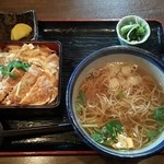 長寿庵 - カツ丼セット