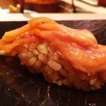鮨 とかみ - 2016.3.  赤貝ヒモの醤油漬け
