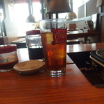 ホルモン亭 - 冷麺ビビンバランチ800円：ウーロン茶