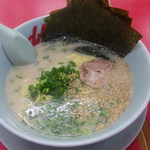 山岡家 - 朝ラーメン（海苔・脂なし・味薄め）