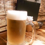 けむり屋 牛力 - 生中￥４００（税別）