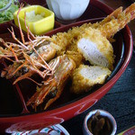 ひだ路元起 - 洋風ランチ（海老フライ、ヒレカツ）