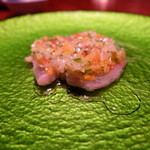 存じやす　極 - 三重の天然シマアジのカルパッチョ