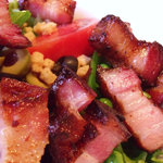 森のソーセージレストラン ベルツ - このベーコンかなりしょっぱいが、最高！