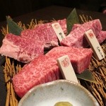 焼肉ノ、シアン - 厚切り３点盛り合わせ