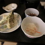 八丁ノ湯 - 天ぷらに酢の物