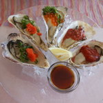 オイスターコース　生牡蠣　盛り合わせ　2016.3