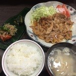 Yanaka Ikkyuu - ポーク生姜焼き定食800円