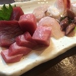 よねさん - ＜2016年3月再訪＞刺身盛り合わせ