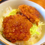 Teuchi Soba Hatsugai - 定食内のソースかつ丼