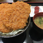 梵天茶屋 - わらじかつ丼1100円