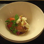 野菜の下にはみすじ