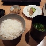 霞庭 まつばら - ごはんとそのお供