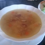 Cucina Albero - 前菜のサラダとスープ