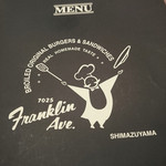 フランクリン・アベニュー - メニューのアップ。