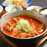 旨辛　赤もつ煮込み定食