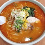 万来 - 雷ラーメン中辛　大辛　餃子
　２０１６年３月
