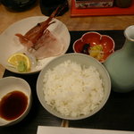 秋本 - 日本酒、お造り、ご飯、漬物