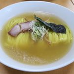 支那そばしおのアップ