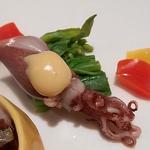 ル・コションドール・キタノ - 前菜盛合せ：ホタル烏賊と泉州産菜の花