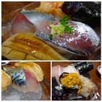大和田鮨 - ＊「関アジ」「関サバ」「「車海老」「カンパチ」「穴子」「ウニ」「赤貝」「煮蛸」、細巻きは「穴きゅう」です。