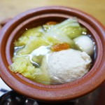 中国菜 火ノ鳥 - 冬野菜と鶏団子の蒸しスープ         