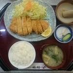 とんかつ福助 - ロースかつ定食（ごはん、お味噌汁１回おかわり可）990円（2016/03/23）