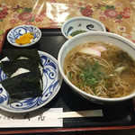 Musashi Teuchi Soba - おにぎり定食（そば）（温）です