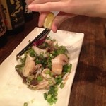 鉄板焼さくら - ホタテやイカのワタがいい。