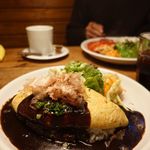 MOGA cafe - 納豆オムレツカレー　1100円