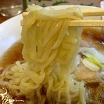 手打ちらーめんはやぶさ - H28.03.21 らーめん「麺」リフト