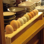 京都岡崎 いく田 - 自家農場で獲れたブランド鶏の卵。