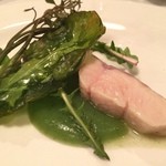 森の中のレストラン こどう - 佐久産ニジマスのポアレ