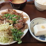 ラーメン・トンチャンあきら - 牛焼肉定食でした☆　2016-0309訪問