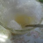 斎藤もちや - うめ酒氷を食べている途中