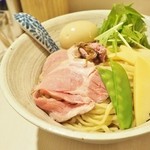 麺処 きなり - '16.03白醤油つけそば大+味玉