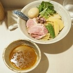 '16.03白醤油つけそば大+味玉