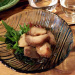 五郎 - 佐渡ナマコ酢（￥605）。さくっと歯が通る快さ、これまで食べた中で一、二を争う味だ