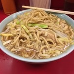 ラーメン二郎 - 天地返しして