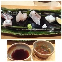 月の木 - お刺身・・写真は私に出されたものです。