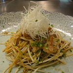 時分時 - 朝採りオクラとせせりのもやしそばハーフ