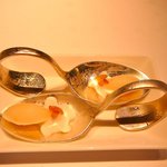 【ビールと青リンゴのシャーベットにレモネードのムース】◎2010/8