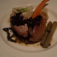 ラ・ブランシュ - 黒豚のロティ　レンズ豆のサラダ添え