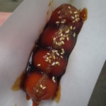 丸岩安藤わさび店 - いわゆる みたらし団子です。