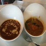 南インド料理　ＣＨＥＮＮＡＩ - 豆と野菜のカレーとキーマカレー