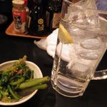 扇家 - 酎ハイとお浸し