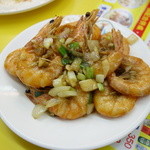 大頭龍蚵仔煎 - エビ揚げ（200元）