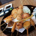 串揚げ アンテナ - “おまかせ串揚げ 十二種盛り”(1,280円)