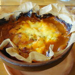 ログハウス - 植木鉢に入ったビーフドリア