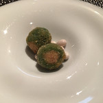 ポンテ デル ピアット - 豚肉ムースをオリーブに詰めたフリット